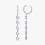 2.69 CTW Round Cut Lab Grown Diamond Liner Drop Earring