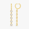2.50 CTW Round Cut Lab Grown Diamond Liner Drop Earring