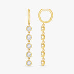 2.69 CTW Round Cut Lab Grown Diamond Liner Drop Earring