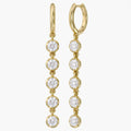 2.69 CTW Round Cut Lab Grown Diamond Liner Drop Earring