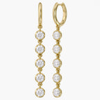 2.69 CTW Round Cut Lab Grown Diamond Liner Drop Earring