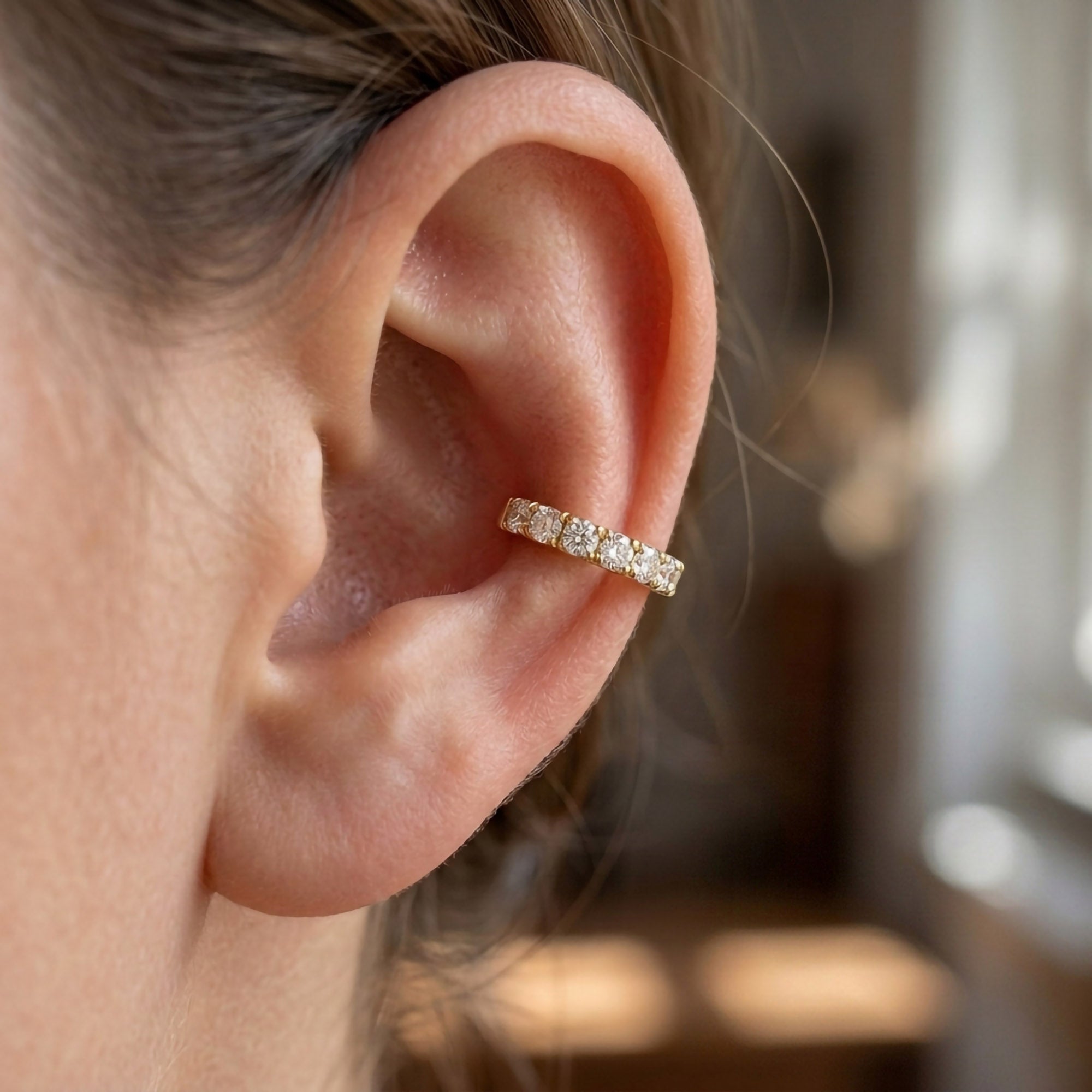 0.30 CTW Round Lab Grown Diamond Ear Cuff