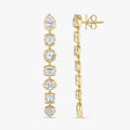 3.30 CTW Multi-Shape Lab Grown Diamond Linear Earrings