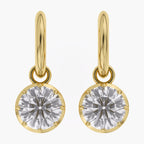 Lab Grown Georgian Style Dangle Earrings