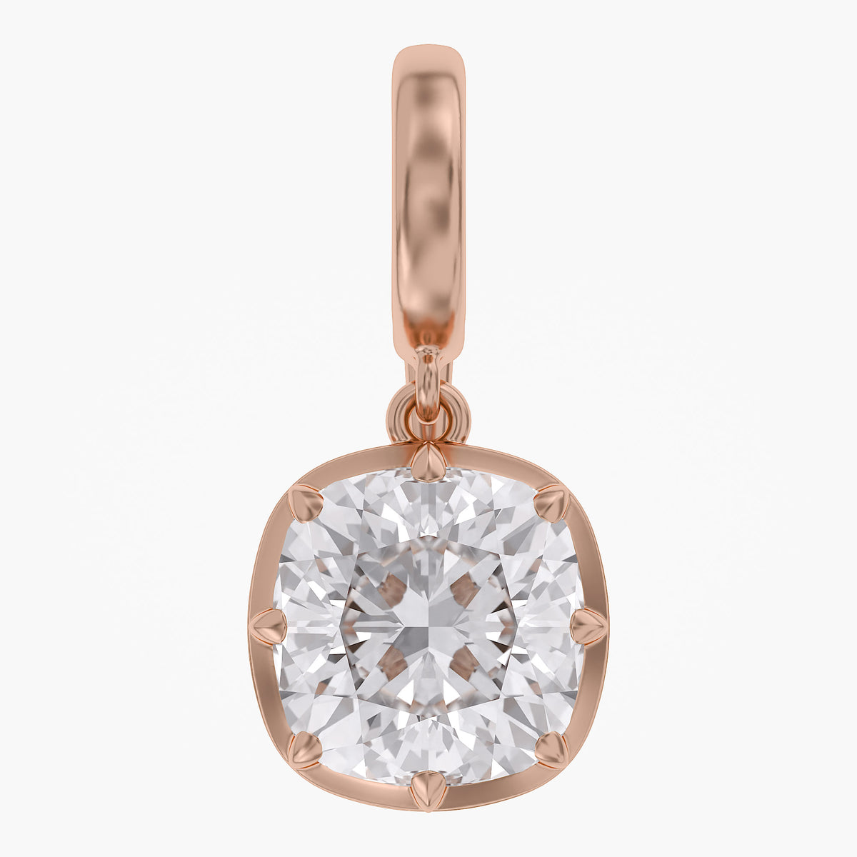 Lab Grown Georgian Style Pendants With Openable Bail