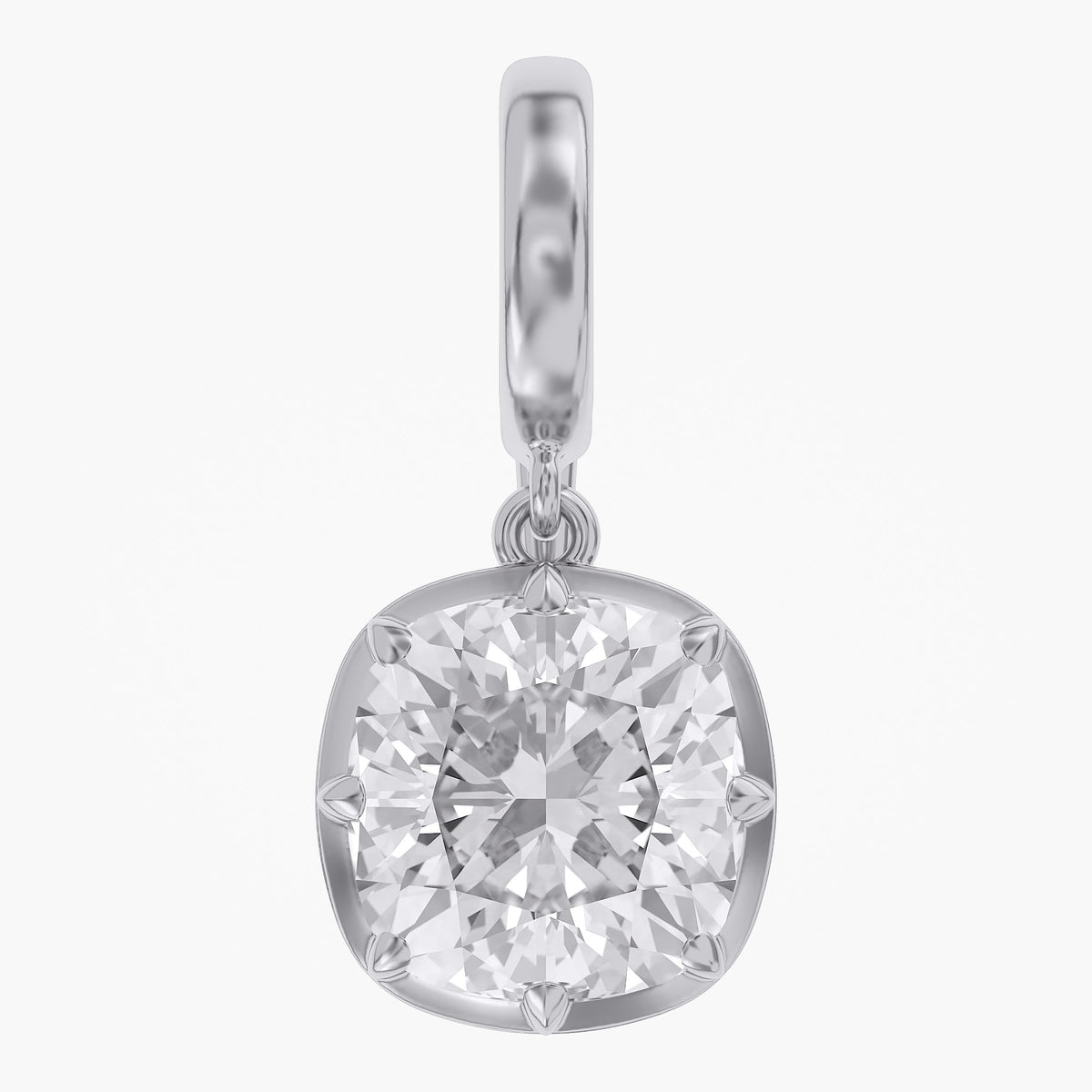 Lab Grown Georgian Style Pendants With Openable Bail