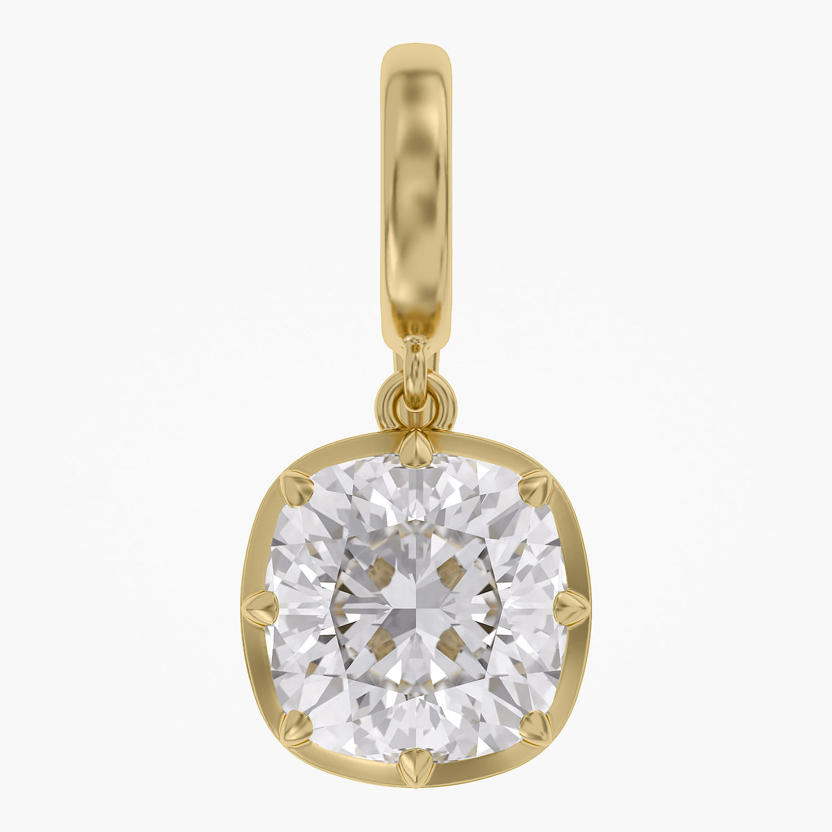 Lab Grown Georgian Style Pendants With Openable Bail