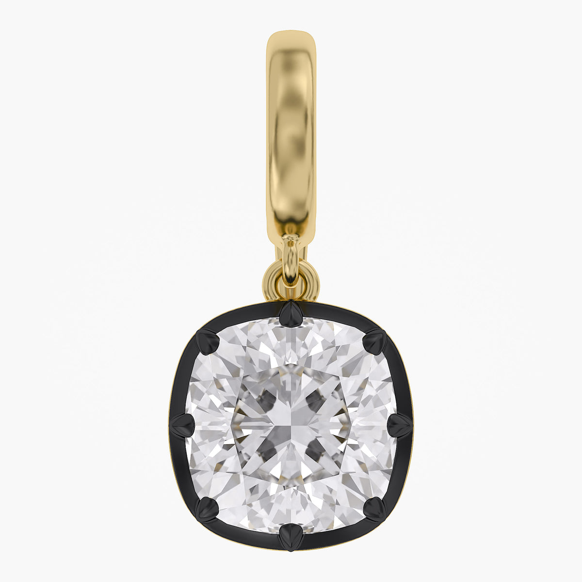 Lab Grown Georgian Style Pendants With Openable Bail