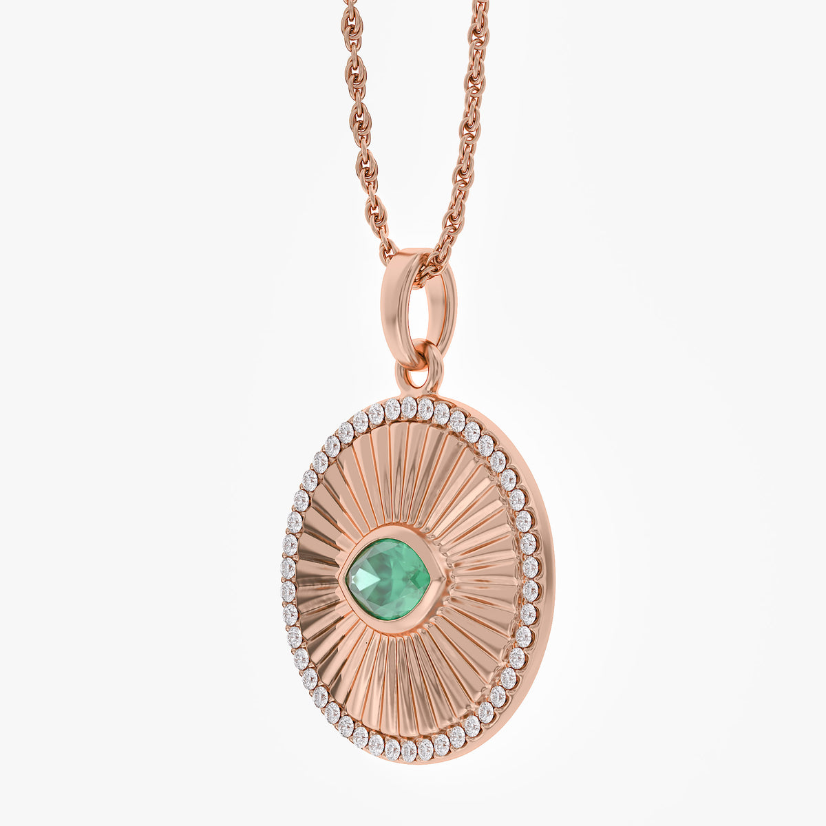 0.55 Carat Lab Grown Gemstone Pendant Necklace Jewelry