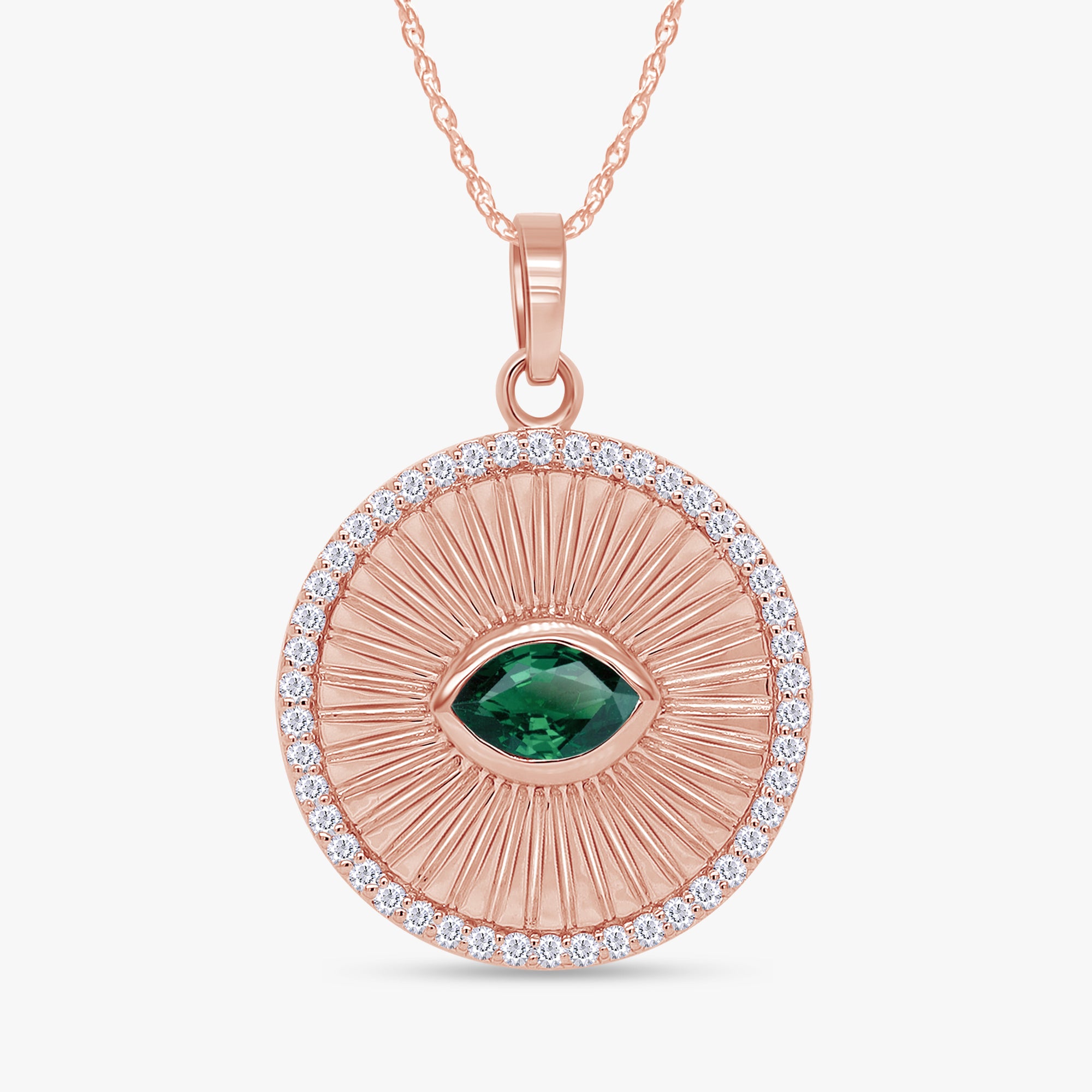 0.55 Carat Lab Grown Gemstone Pendant Necklace Jewelry