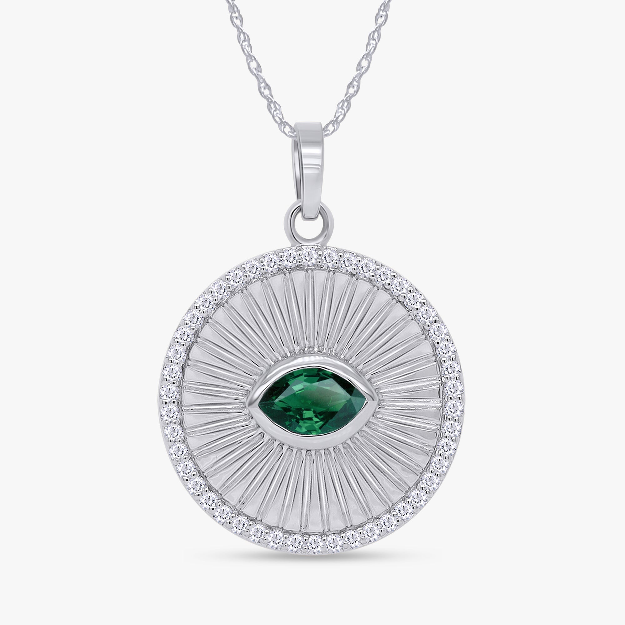 0.55 Carat Lab Grown Gemstone Pendant Necklace Jewelry