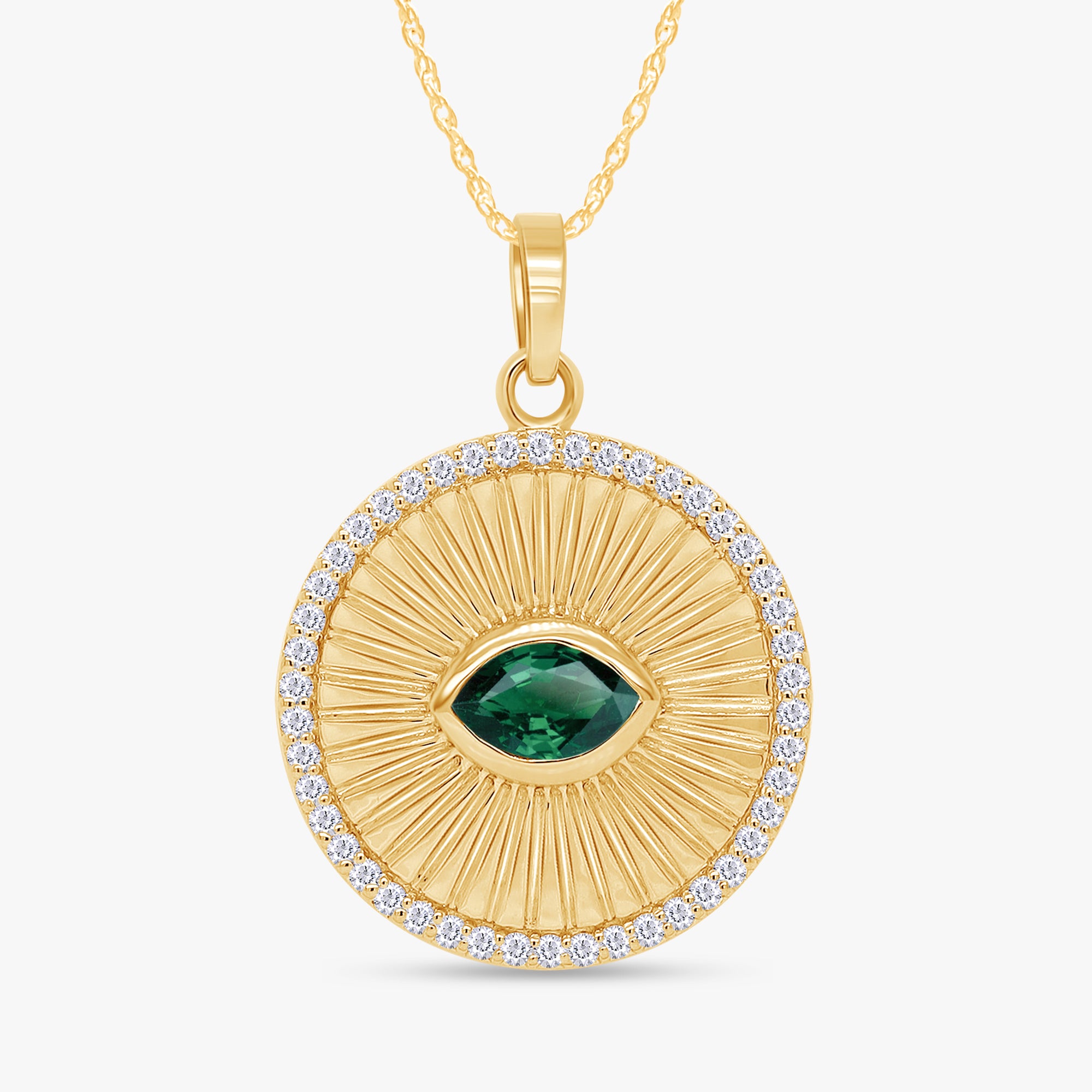 0.55 Carat Lab Grown Gemstone Pendant Necklace Jewelry