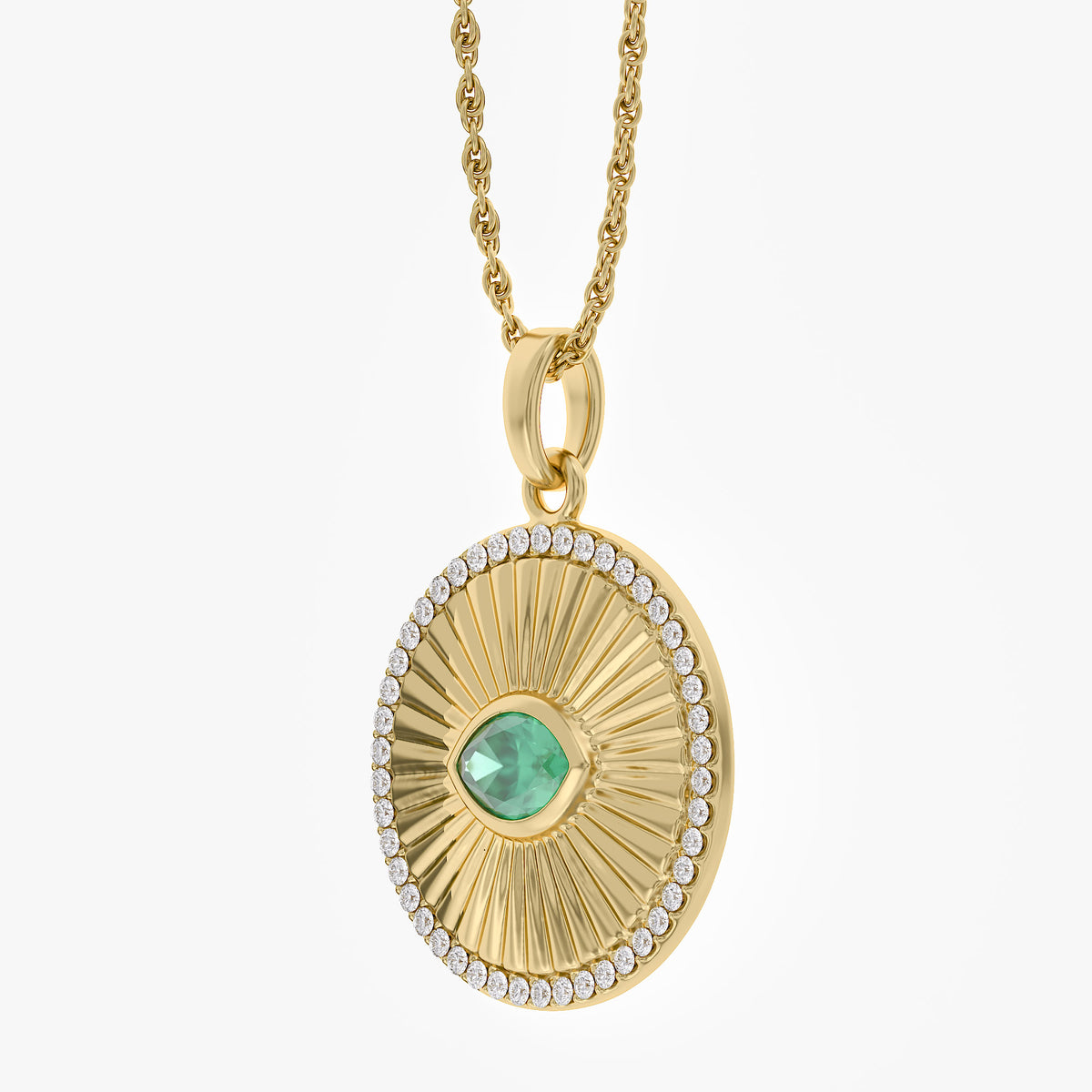 0.55 Carat Lab Grown Gemstone Pendant Necklace Jewelry