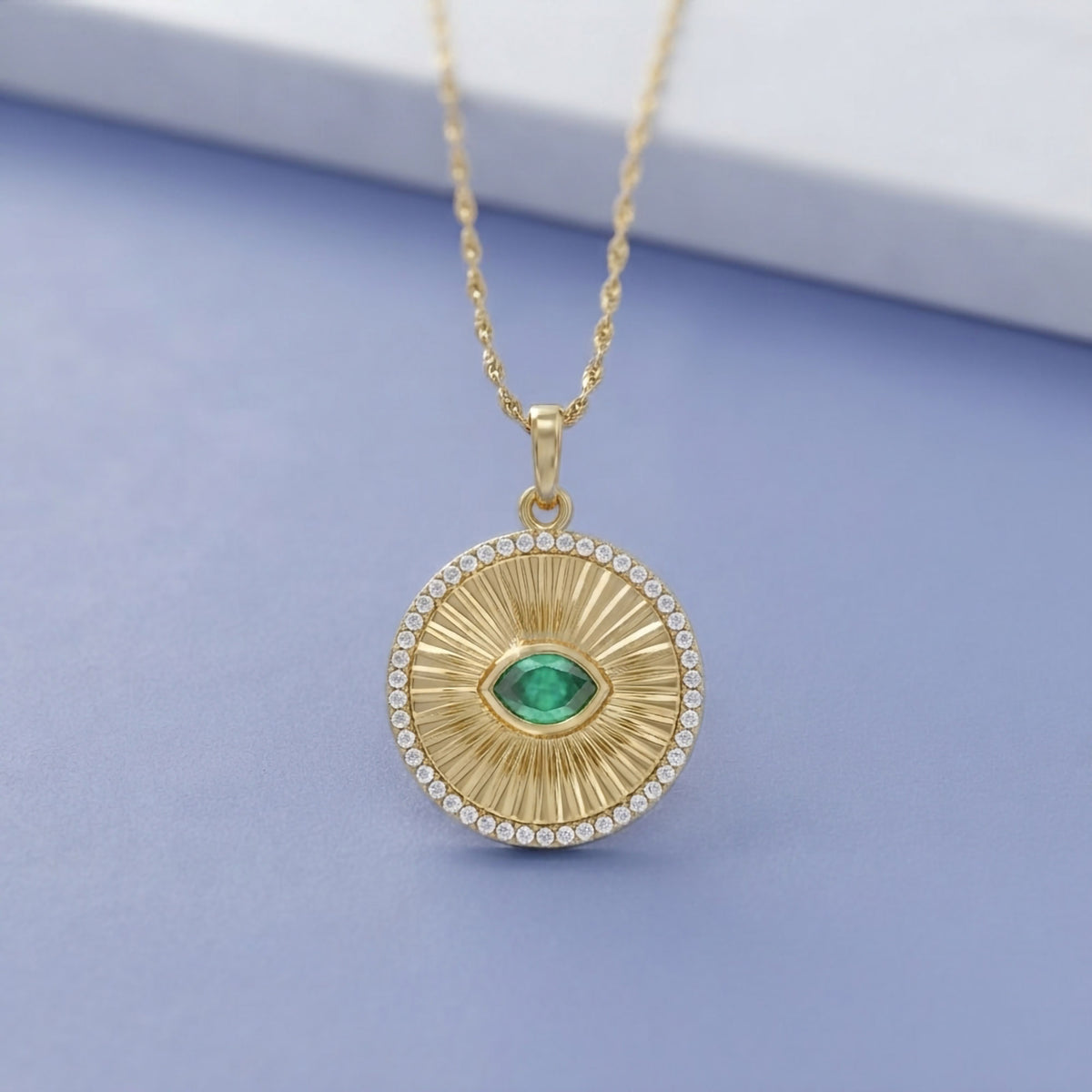 0.55 Carat Lab Grown Gemstone Pendant Necklace Jewelry