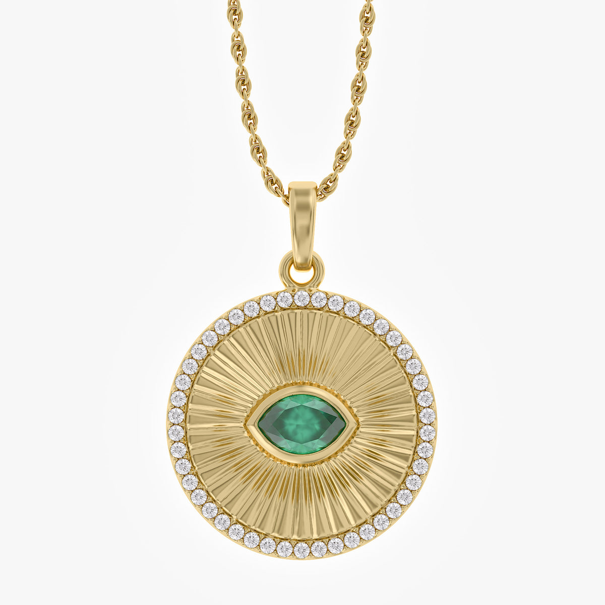 0.55 Carat Lab Grown Gemstone Pendant Necklace Jewelry