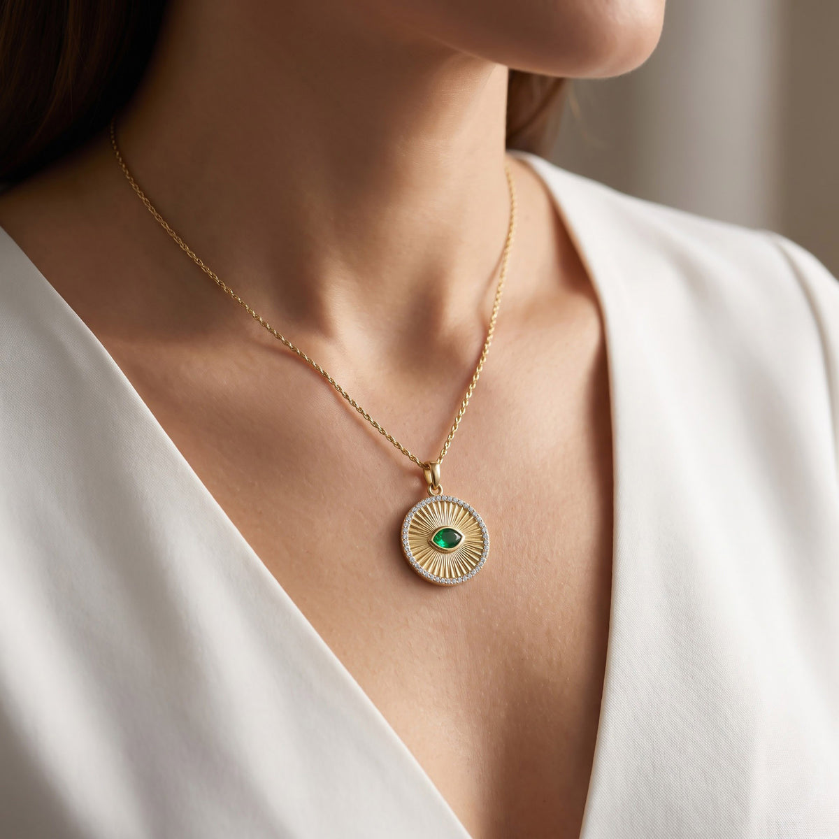 0.55 Carat Lab Grown Gemstone Pendant Necklace Jewelry