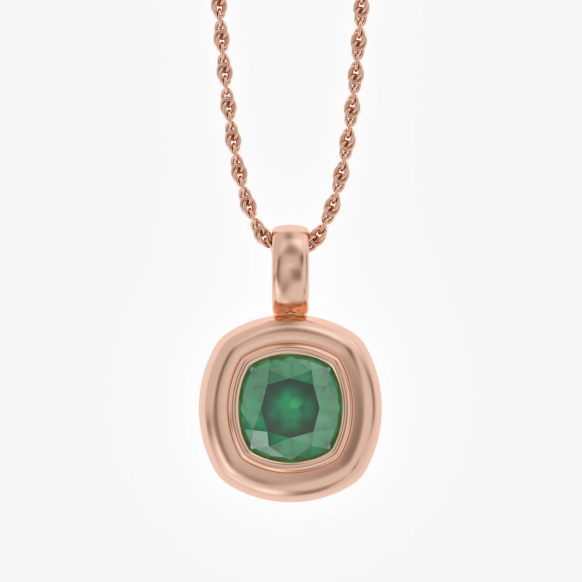 1.35 Carat Lab Grown Gemstone Solitaire Pendant Necklace