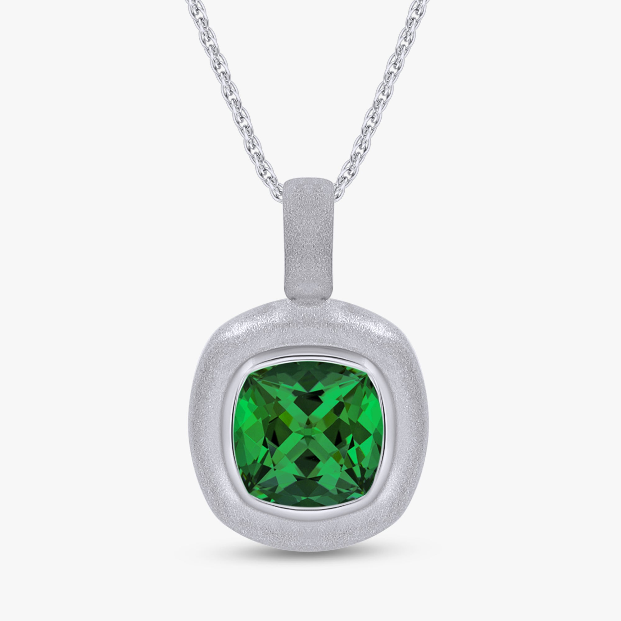 1.35 Carat Lab Grown Gemstone Solitaire Pendant Necklace