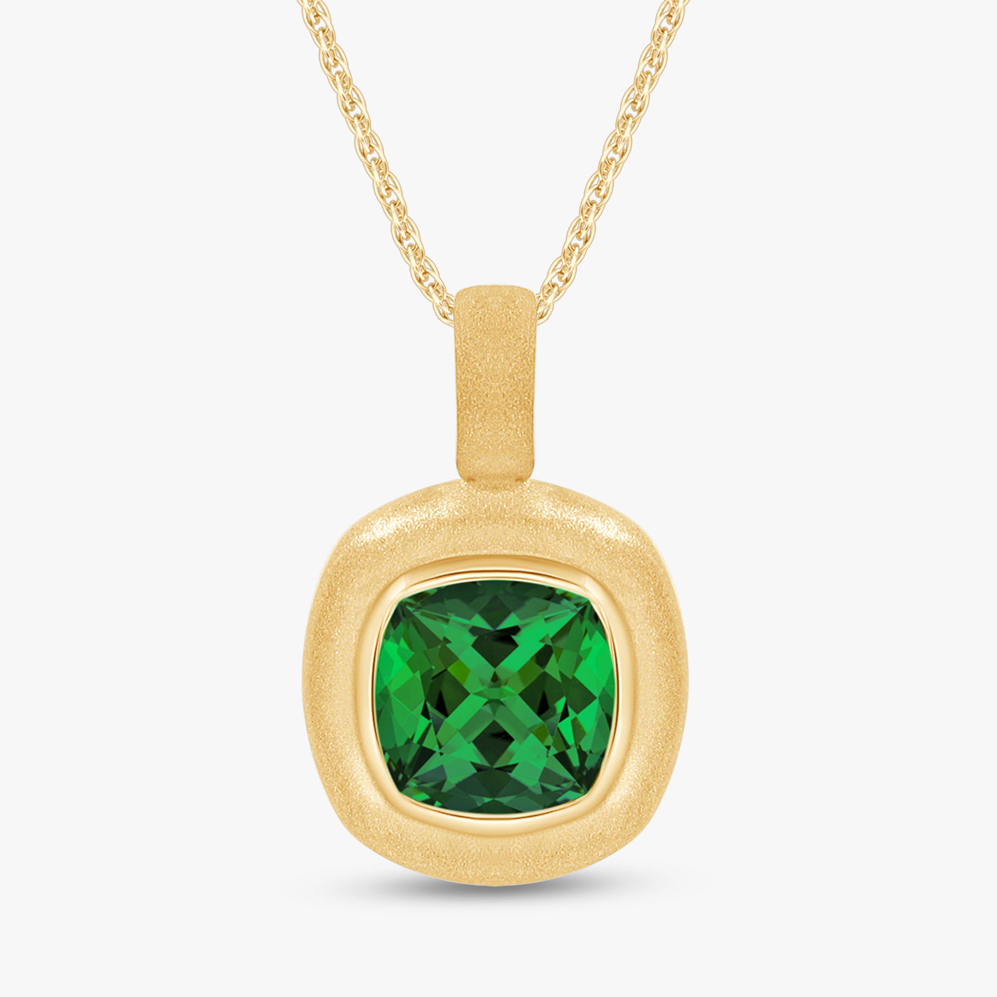 1.35 Carat Lab Grown Gemstone Solitaire Pendant Necklace