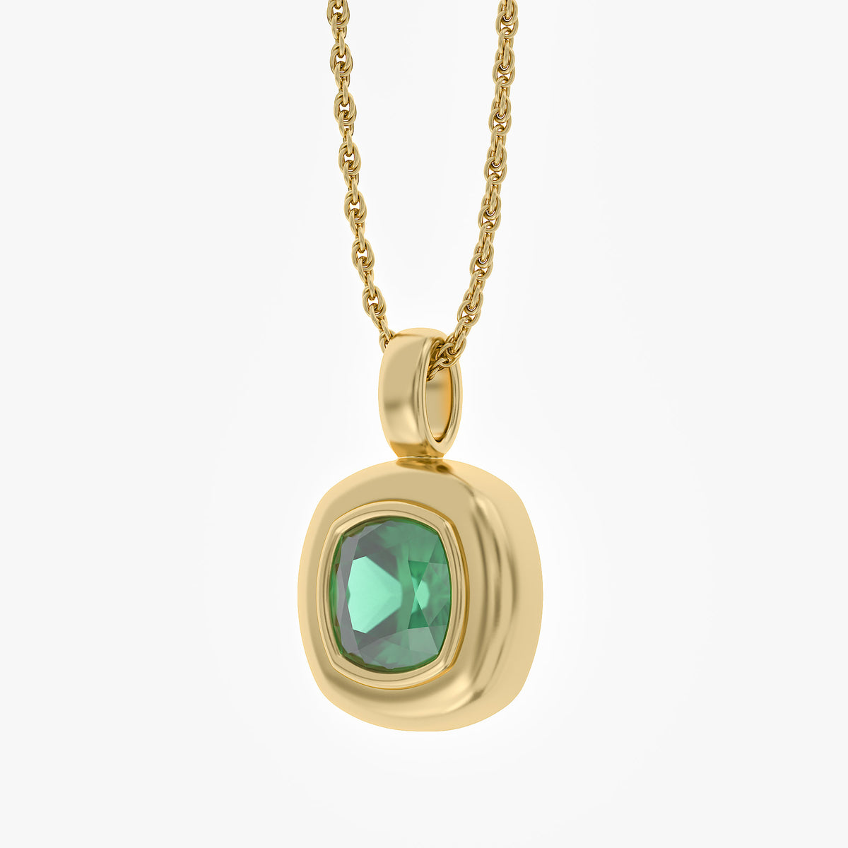 1.35 Carat Lab Grown Gemstone Solitaire Pendant Necklace