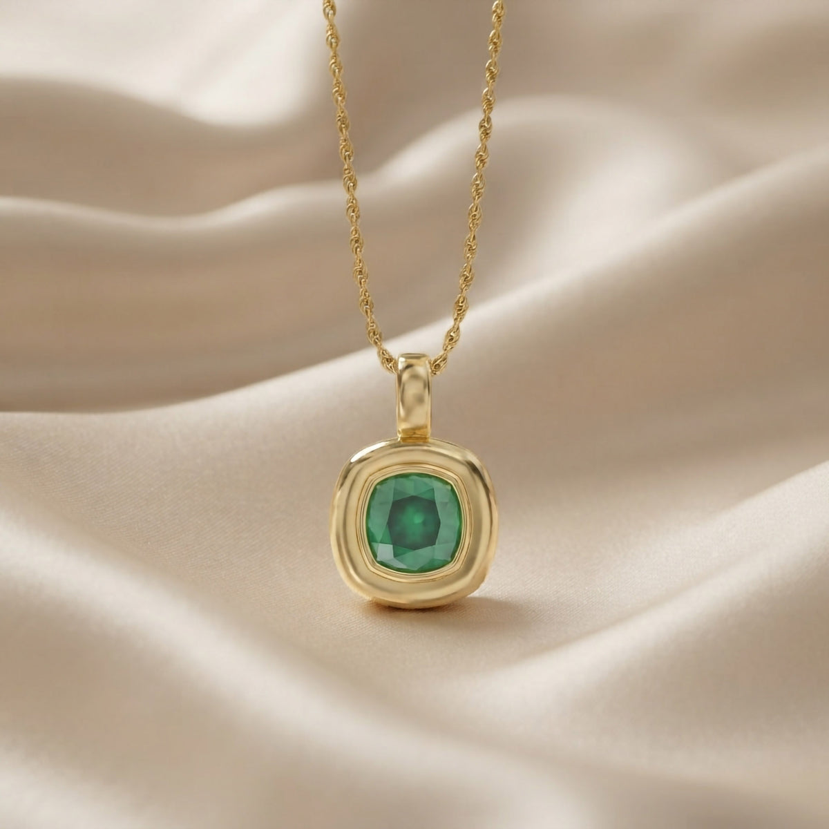 1.35 Carat Lab Grown Gemstone Solitaire Pendant Necklace