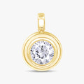 2.00 Carat Round Cut Lab Grown Diamond Solitaire Pendant