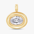 Oval Shape 2.00 Carat Lab Grown Diamond Solitaire Pendant