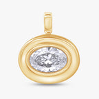 Oval Shape 2.00 Carat Lab Grown Diamond Solitaire Pendant