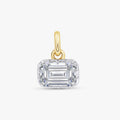 2.00 Carat Emerald Shape Lab Grown Diamond Solitaire Pendant