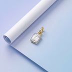 0.80 Carat Emerald Cut Lab Grown Diamond Solitaire Pendant Necklace