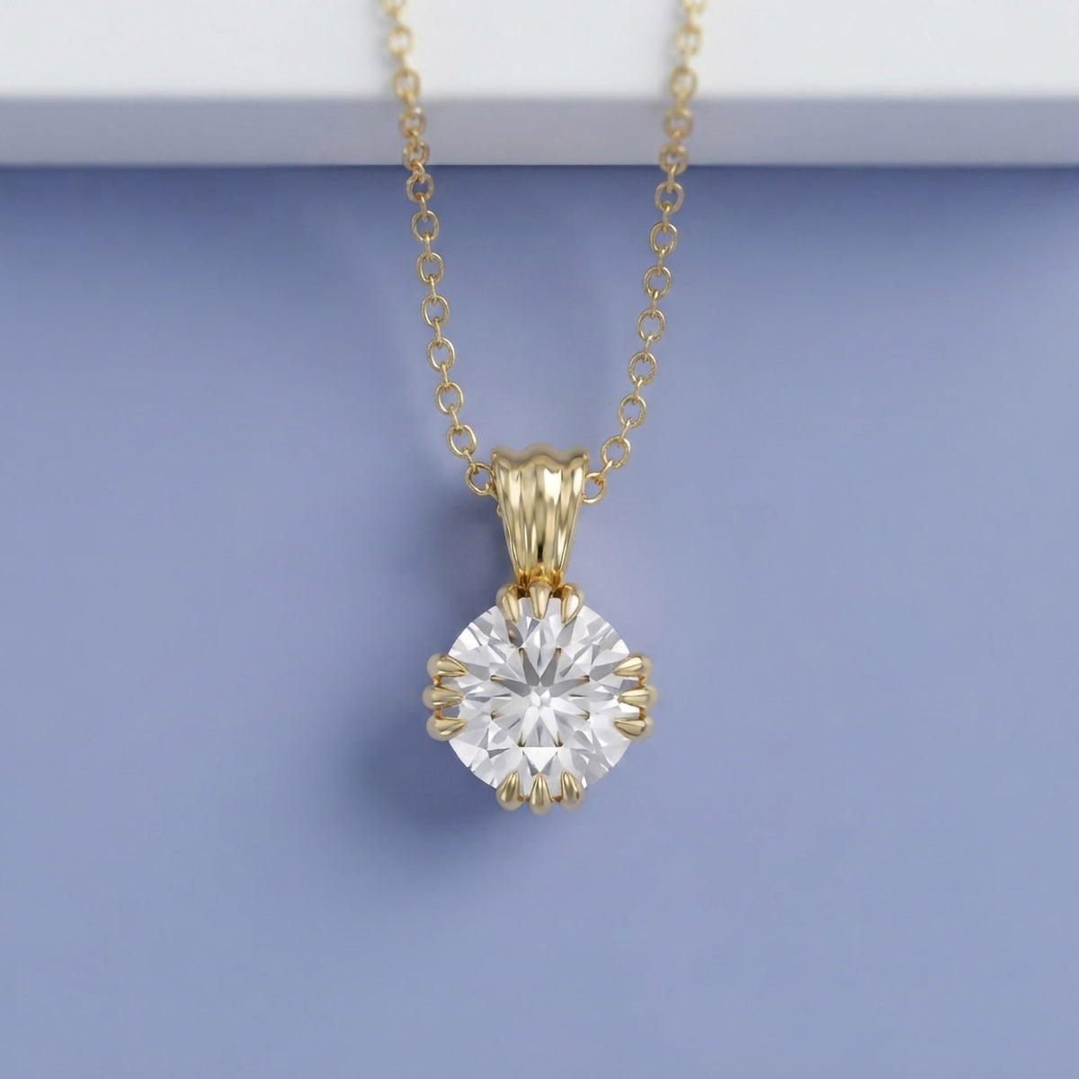 2.04 CTW Round Diamond Heritage Pendant Necklace
