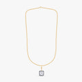 5.00 Carat Emerald Shape Lab Grown Diamond Charm Necklace