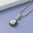 3.00 Carat Cushion Cut Lab Grown Diamond Charm Pendant Necklace