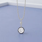 5.00 Carat Round Cut Lab Grown Diamond Charm Necklace