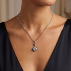 5.00 Carat Round Cut Lab Grown Diamond Charm Necklace