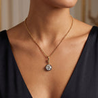5.00 Carat Round Cut Lab Grown Diamond Charm Necklace