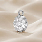 1.00 Carat Round Cut Lab Grown Diamond Pendant Necklace Jewelry