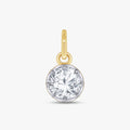 1.00 Carat Round Cut Lab Grown Diamond Pendant Necklace Jewelry