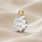 1.00 Carat Round Cut Lab Grown Diamond Pendant Necklace Jewelry