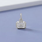 1.00 Carat Emerald Shape Lab Grown Diamond Solitaire Pendant