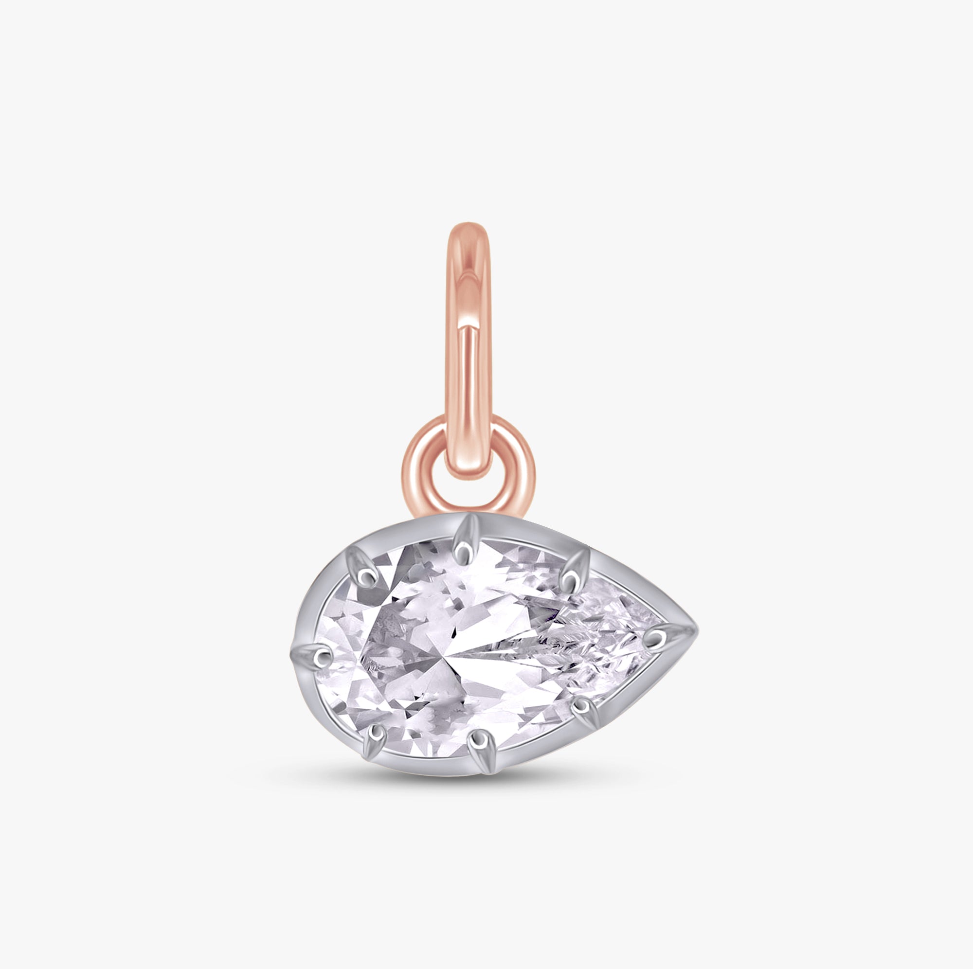 1.00 Carat Pear Shape Lab Grown Diamond Solitaire Pendant
