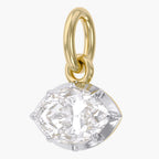 1.00 Carat Marquise Shape Lab Grown Diamond Pendant Necklace Jewelry