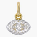 1.00 Carat Marquise Shape Lab Grown Diamond Pendant Necklace Jewelry
