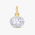 1.00 Carat Oval Shape Lab Grown Diamond Solitaire Pendant