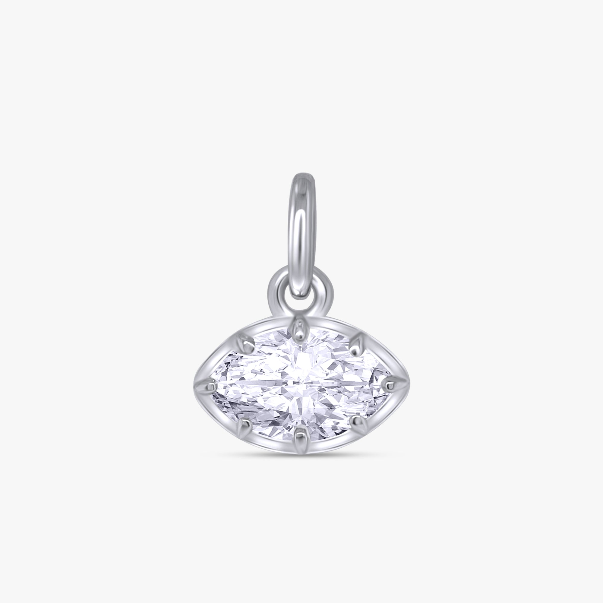 1.00 Carat Marquise Shape Lab Grown Diamond Solitaire Pendant