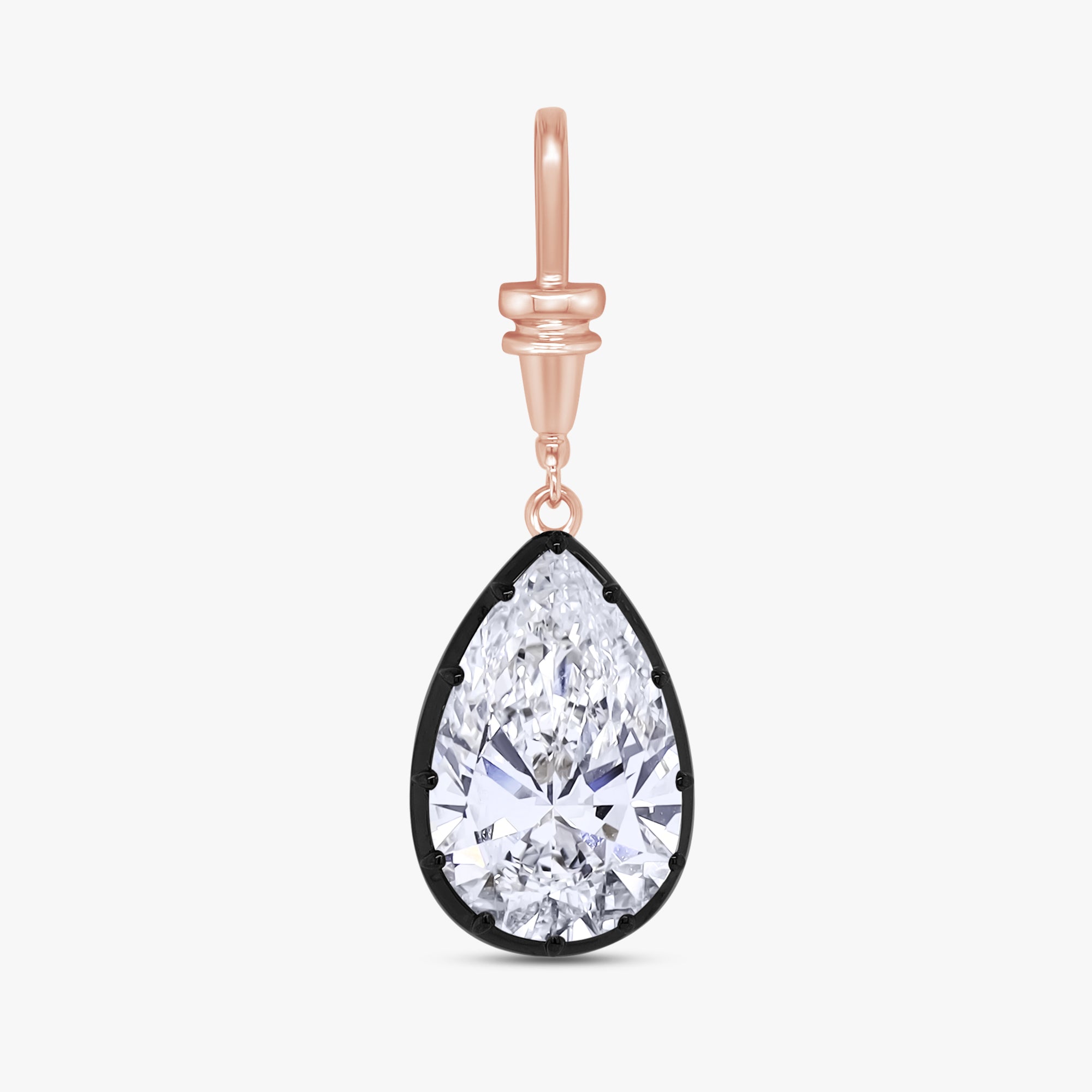 4.80 Carat Pear Shape Lab Grown Diamond Charm Pendant