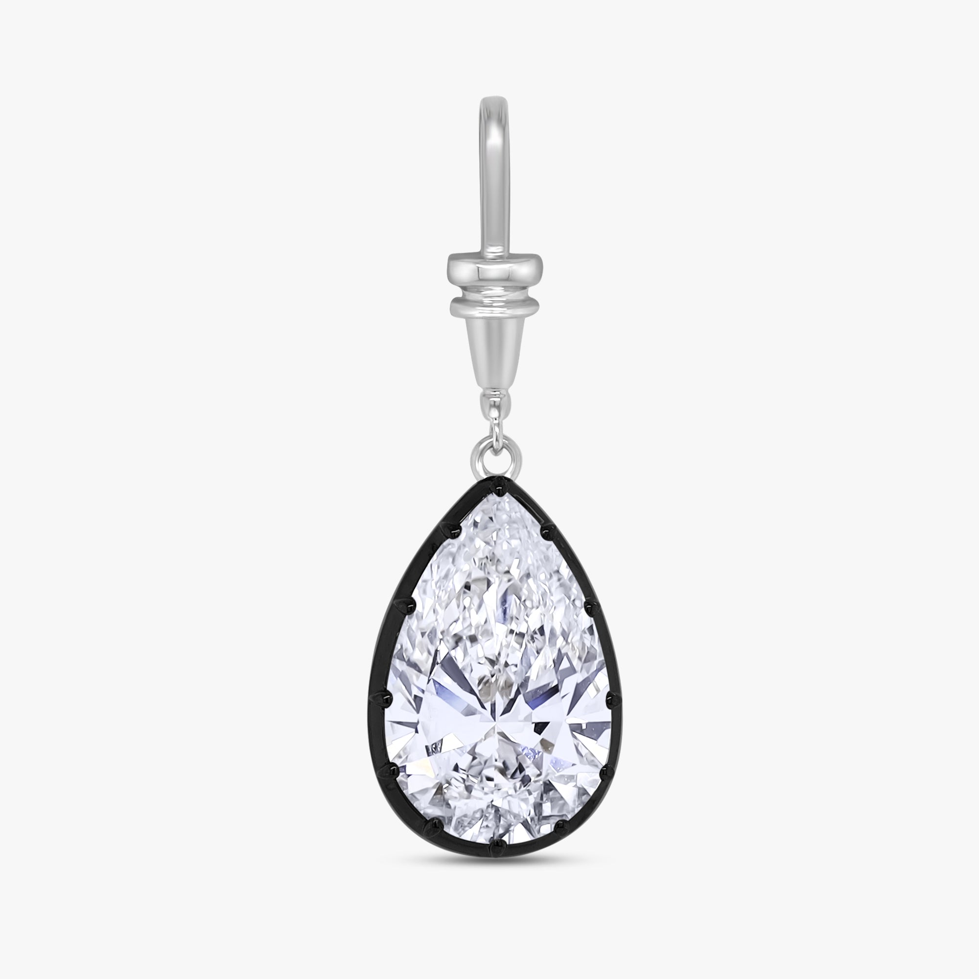 4.80 Carat Pear Shape Lab Grown Diamond Charm Pendant