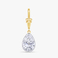 2.00 Carat Pear Shape Lab Grown Diamond Charm Pendant