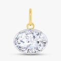 2.00 Carat Oval Shape Lab Grown Diamond Solitaire Pendant