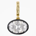 2.35 CTW Lab Grown Diamond Oval Prong Set Solitaire Pendant